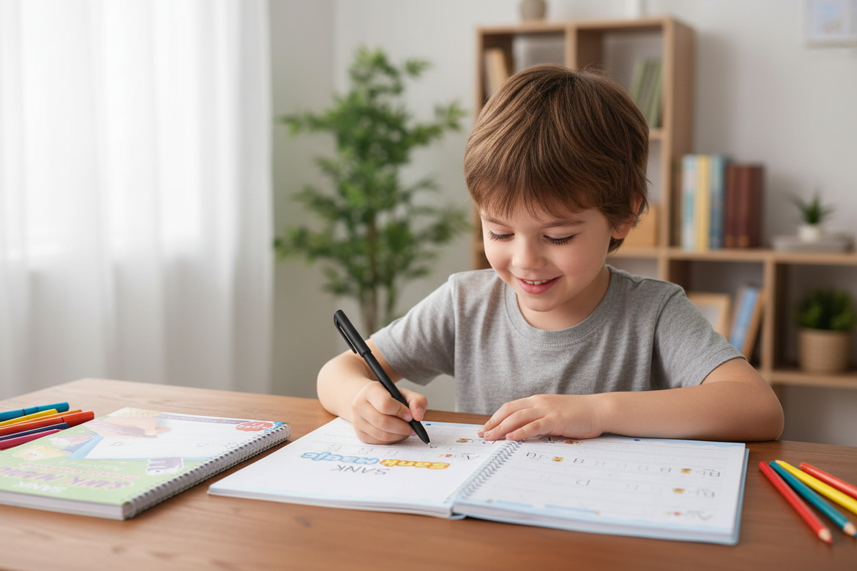 Grooved Handwriting Practice Books for Kids