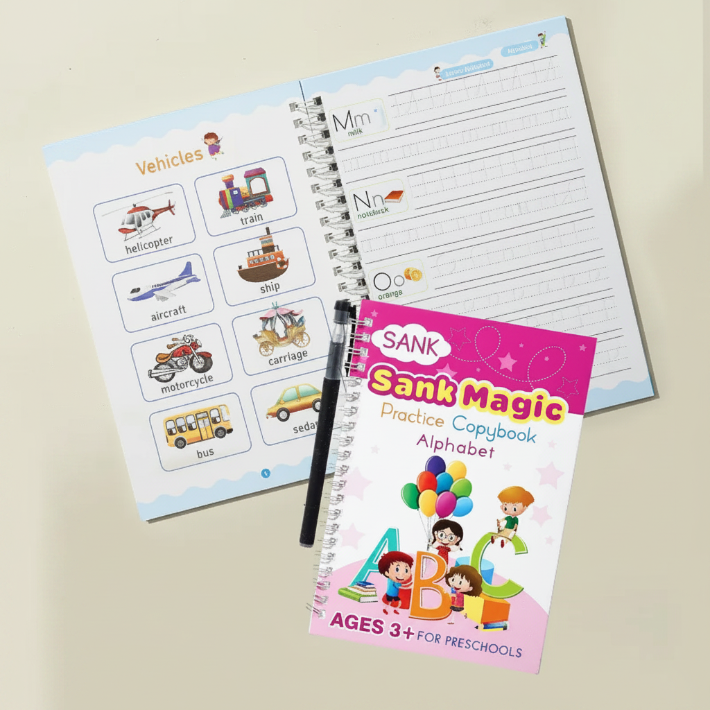 Grooved Handwriting Practice Books for Kids