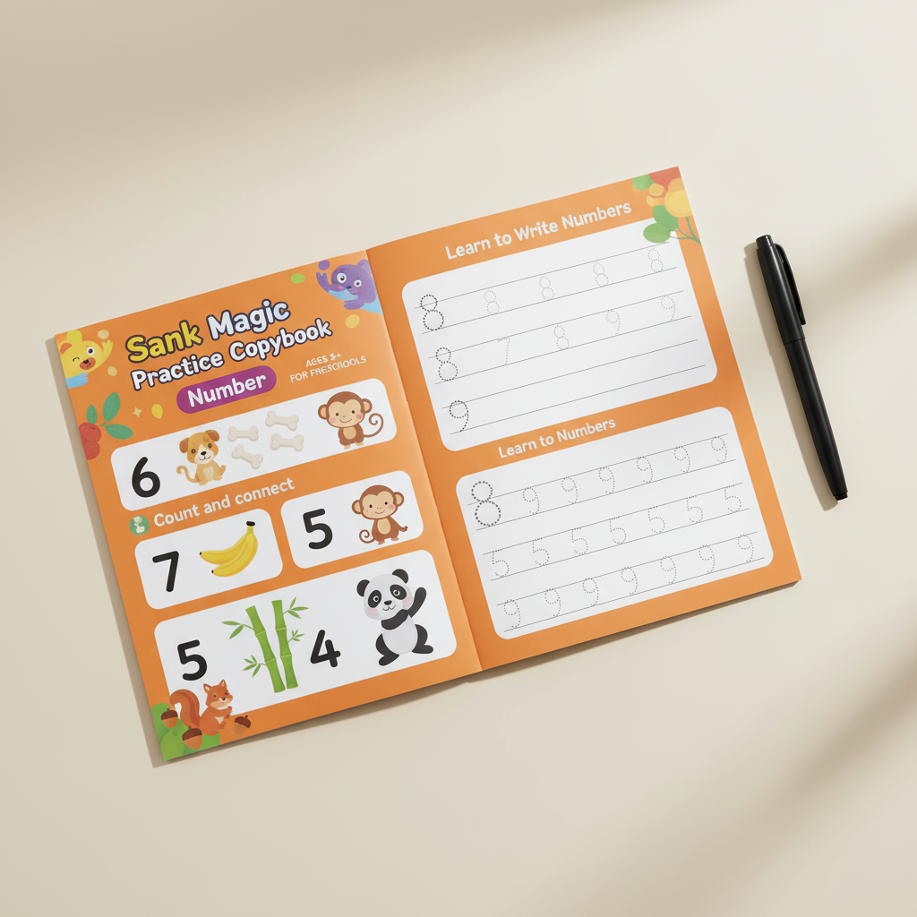 Grooved Handwriting Practice Books for Kids