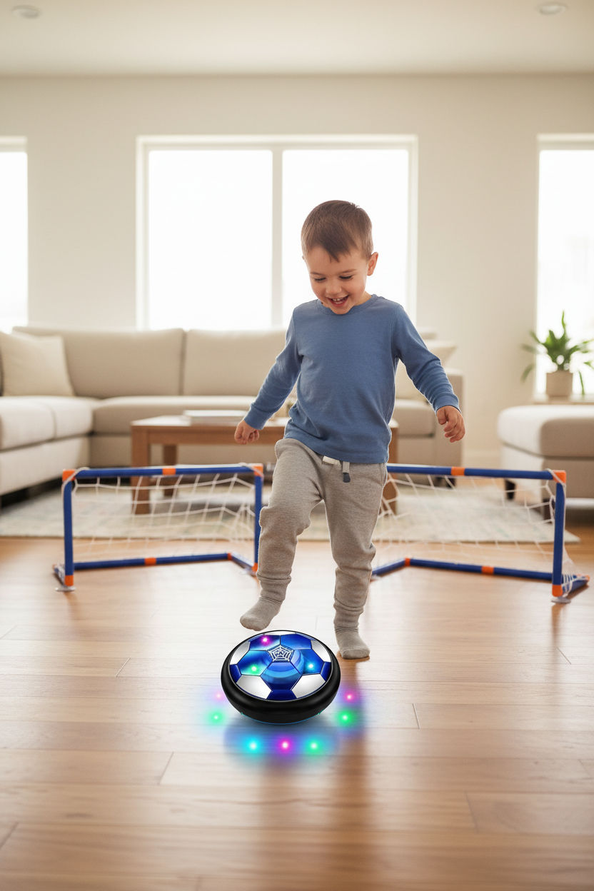 LED Soccer - boy living room