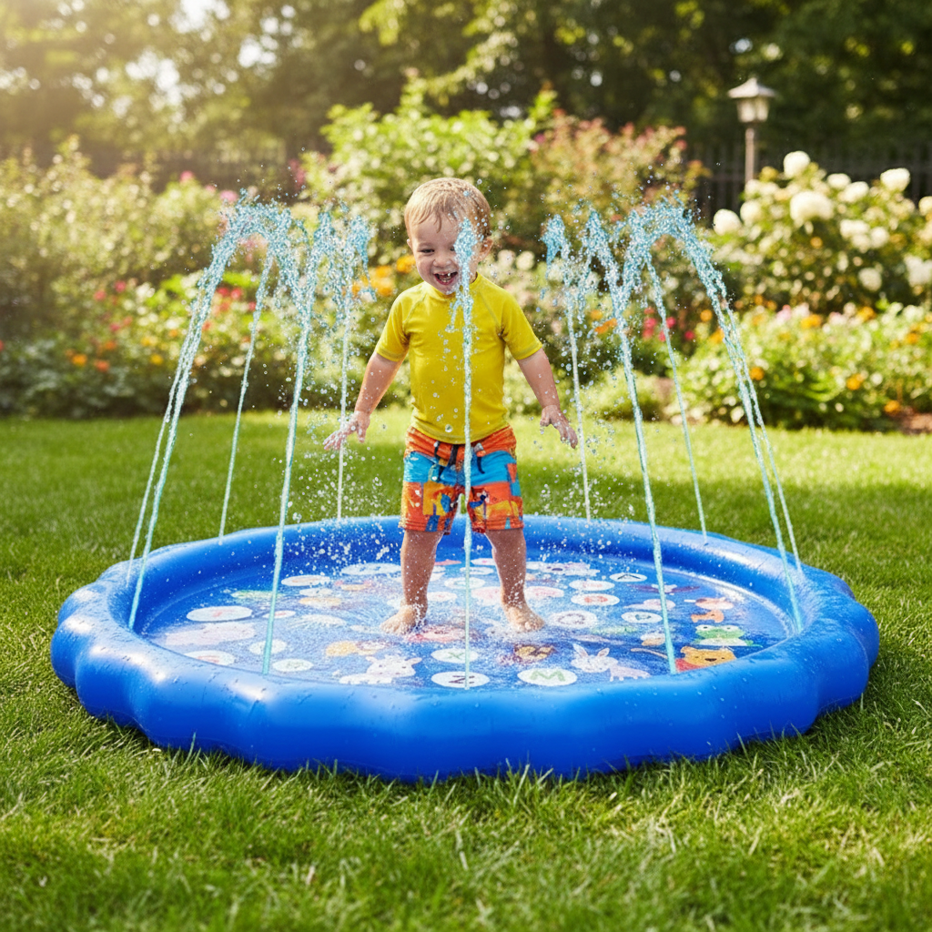 Splash Pad - jumping proportions