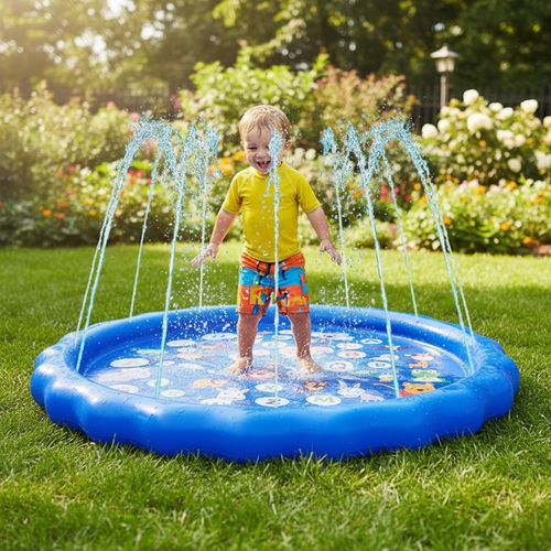 Splash Pad - jumping proportions